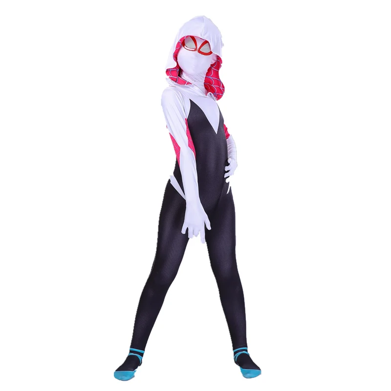 Детский костюм супергероя Гвен для девочек женский косплей супергвен Стэйси