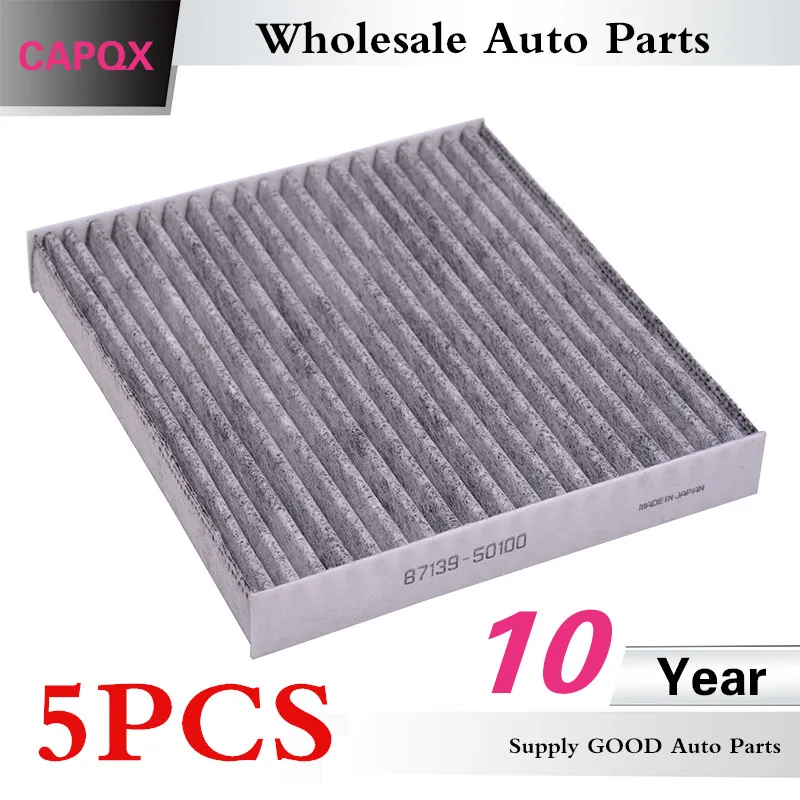 CAPQX 5 шт. оптовая продажа салонный фильтр 87139 50100 для YARIS PRIUS VIOS COROLLA ALTIS Scion xB tC CAMRY LAND