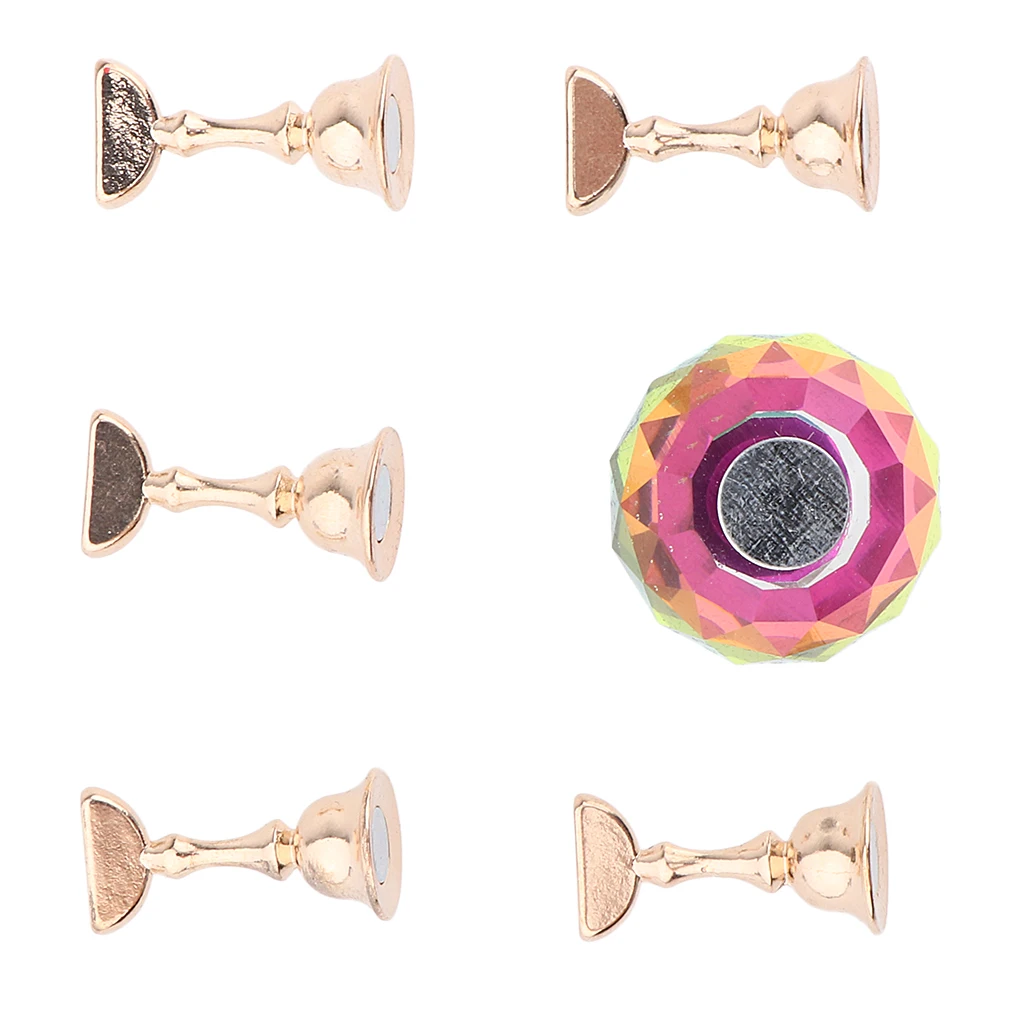 

Nail Tip Holder Nail Practice Display Stand Clear Crystal Base Nail Art Tool