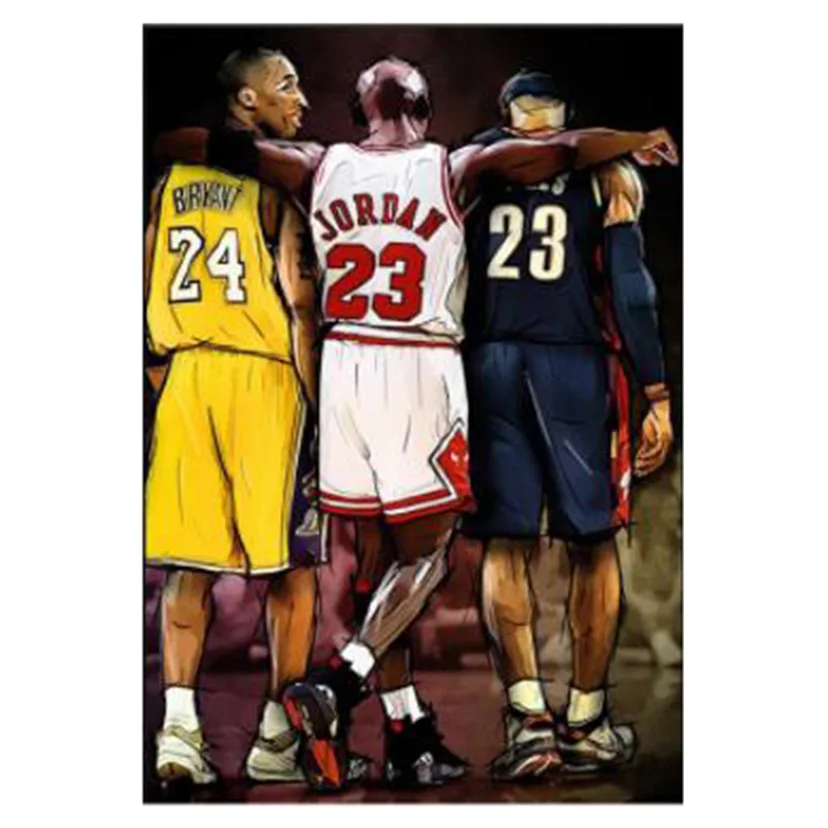 Алмазная 5D Вышивка баскетбольная звезда квадратная/Круглая Мозаика картина для