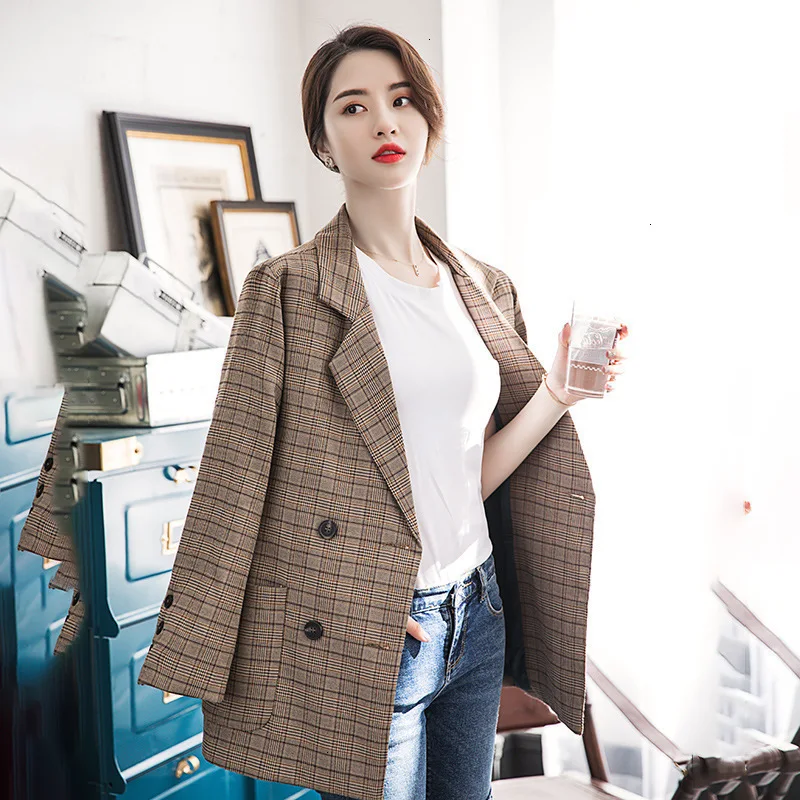Check Pack Loose Jacket Woman Blower 2019 Retrieve Rooster Tops Female Outfielder |