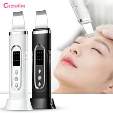 Ultrasonic Skin Scrubber Electric Facial Cleansing Lift Pore Deep Cleaner Blackhead Remover Peeling Shovel Device Beauty Machine