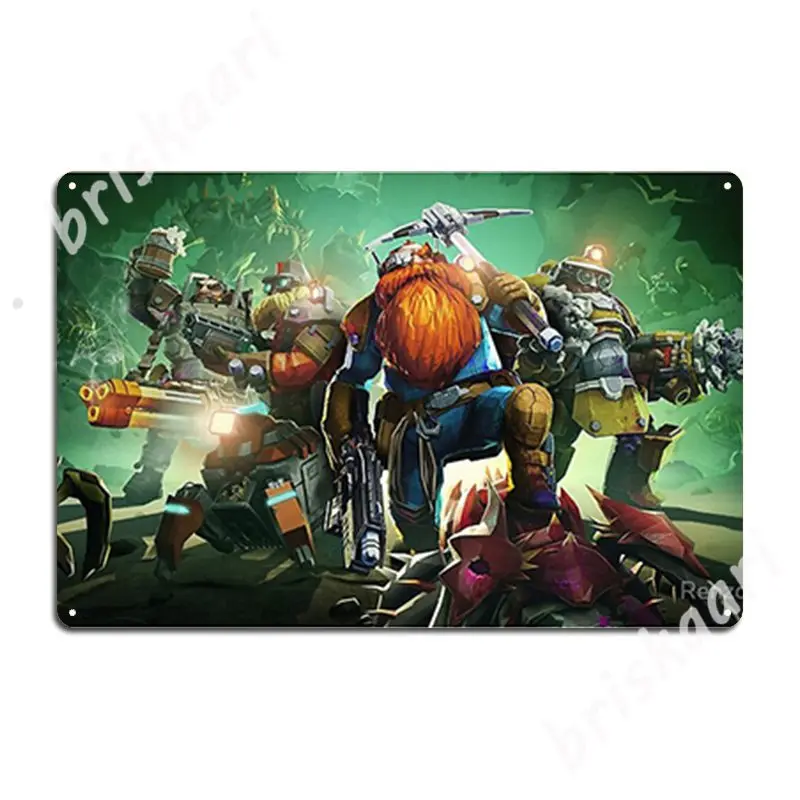 

Deep Rock Galactic Metal Signs Cinema Garage Garage Club Wall Decor Printing Tin sign Posters
