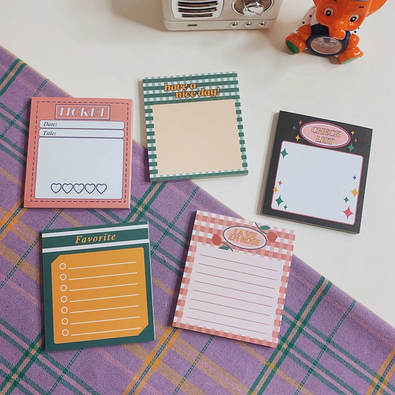 50 листов INS Ретро американском Блокнот милые канцелярские принадлежности N раз