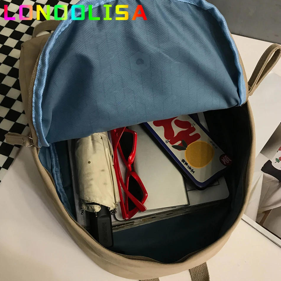 Модный рюкзак для девочек-подростков Простой Школьный ранец Вместительная