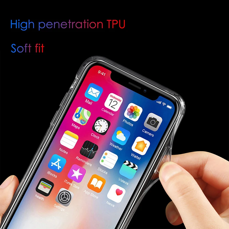 Прозрачный чехол из ТПУ для Apple IPhone 7 8 Plus XR XS MAX 10X6 S 6 s Xsmax I|Бамперы| |