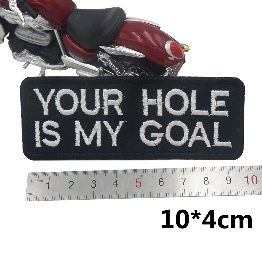 В ней отверстия IS MY GOLAL именной ярлык в стиле панк с вышивкой &quotчереп водитель