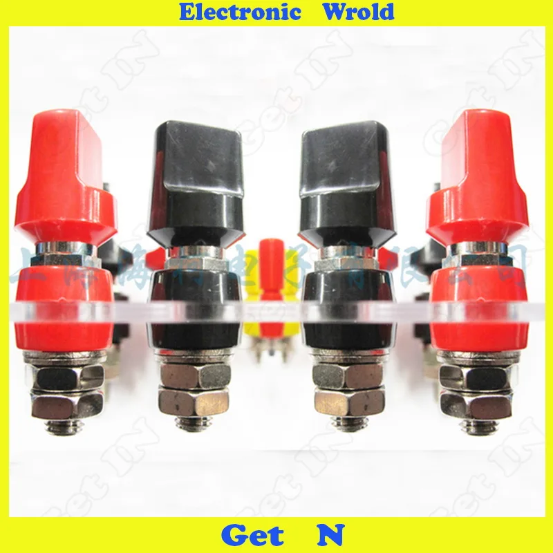 

10pcs/Pack M10*78 Pure Copper Terminal Block 10mm Grounded Socket 100A High Current Banana Plug H-4015