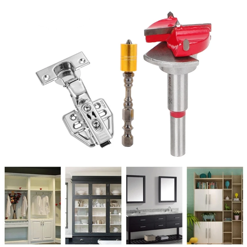 

Adjustable Carbide Drill Bits Hinge Hole Opener Boring Bit Tipped Drilling Tool