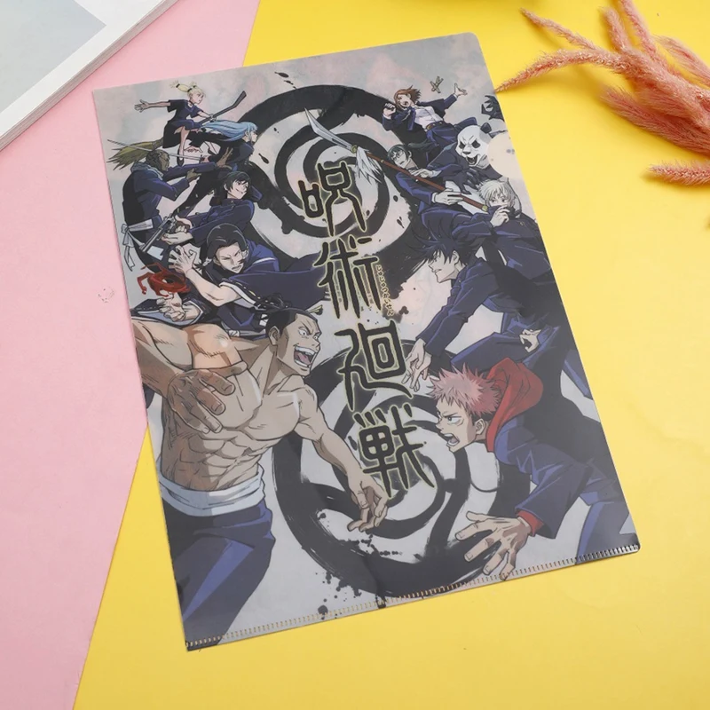 

New Jujustu Kaisen Waterproof File Bag Organizer Data Book Document Pouch Bill Folder Holder Portfolio Office Stationery