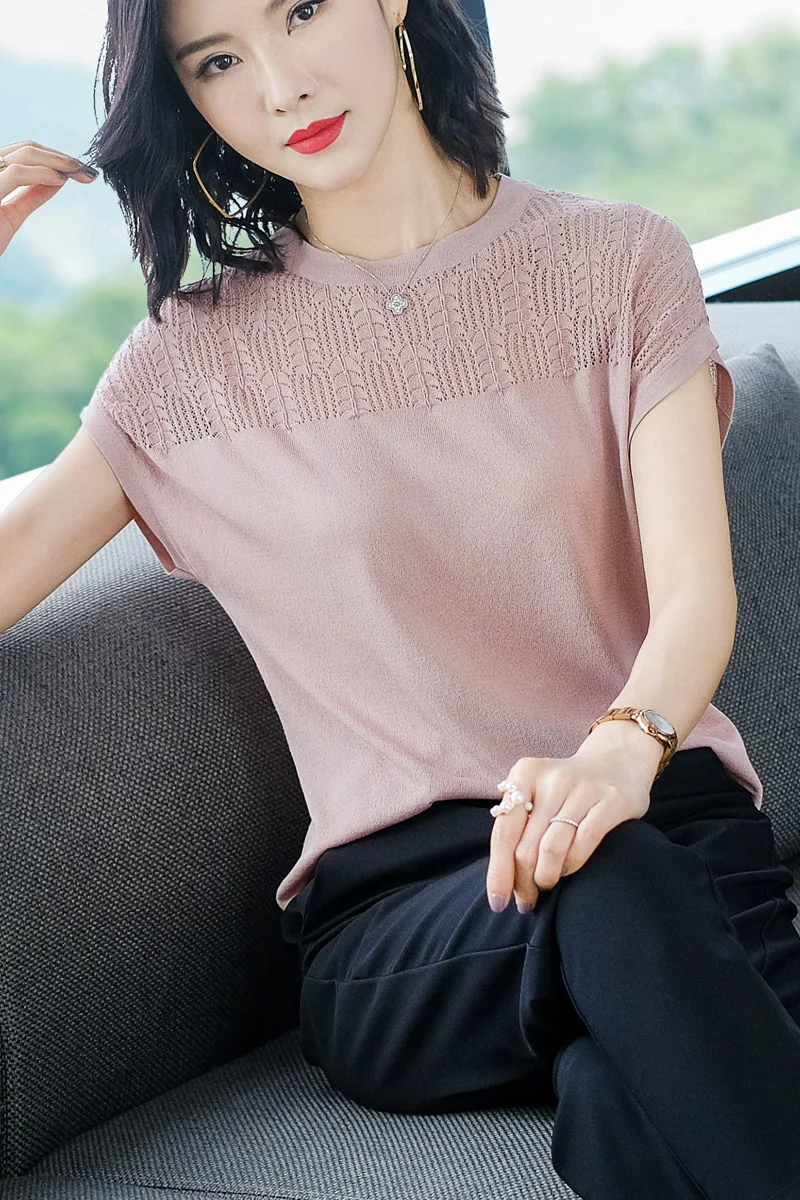 

2021 new woman Tshirts French clavicle top