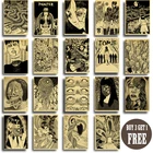 Винтажный постер Junji Ito из японского аниме, винтажная крафт-бумага, высокое качество, домашняя комната, мультяшный художественный принт, настенная наклейка, украшение