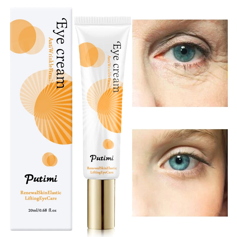 

1Pcs Eye Cream Moisturizing Remove Eye Bags Dark Circles Anti-Wrinkle Anti-Aging Natural Firming Deer Collagen Eye Skin Care