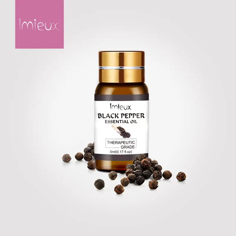 IMIEUX 5 мл черный перец чистые эфирные масла для ароматерапии ароматические