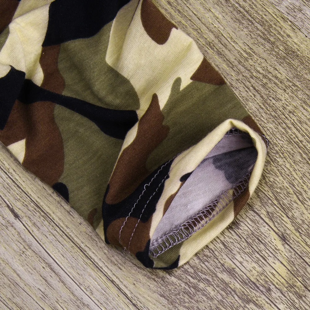 Камуфляжное платье для маленьких девочек платья принцессы одежда Повседневное