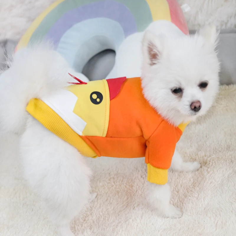 

Rabbit Cartoon Pouch Sweateshirt forTeddy Bichon Pomeranian Puppy Small Dog Clothes Costumes Pet Clothes Pet Clothing ropa perro
