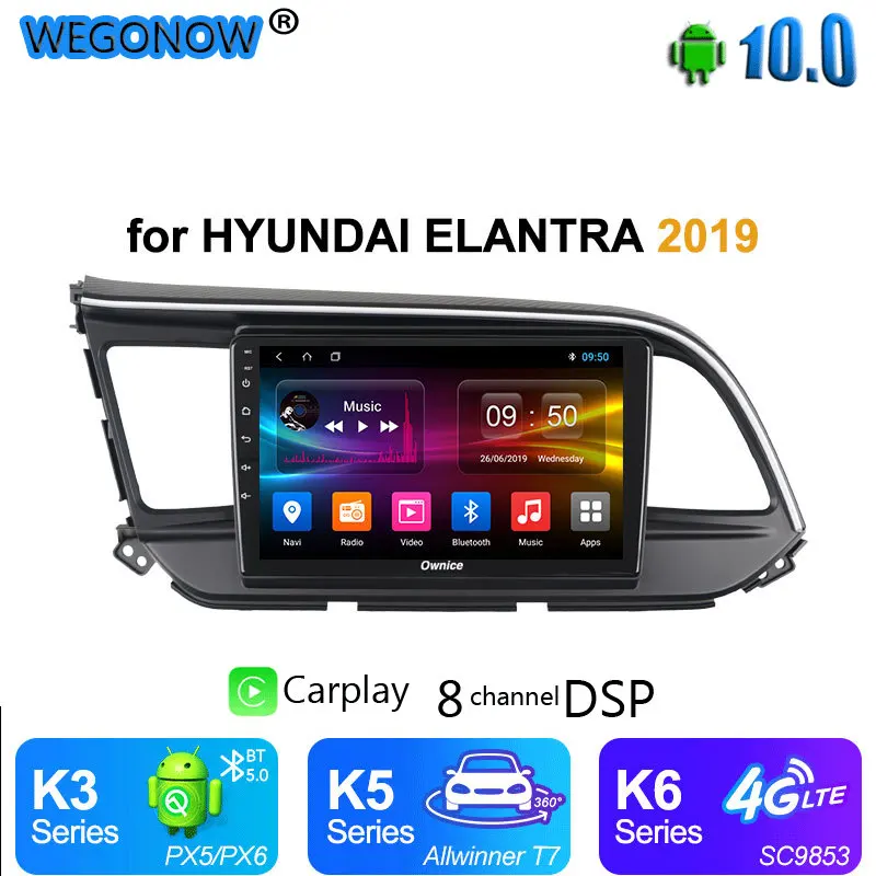 Ownice carplay Android 10 GPS навигации 9 дюймов Автомобильный радиоприемник 4 аппарат не