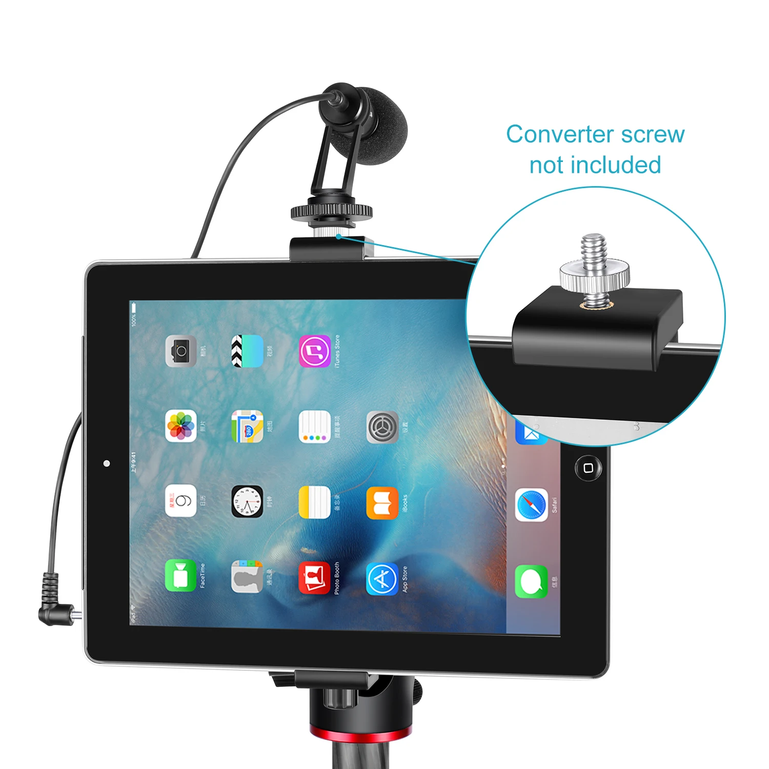Neewer iPad Tablet крепежная площадка для крепления переходника штатива держатель 6 3-9 25