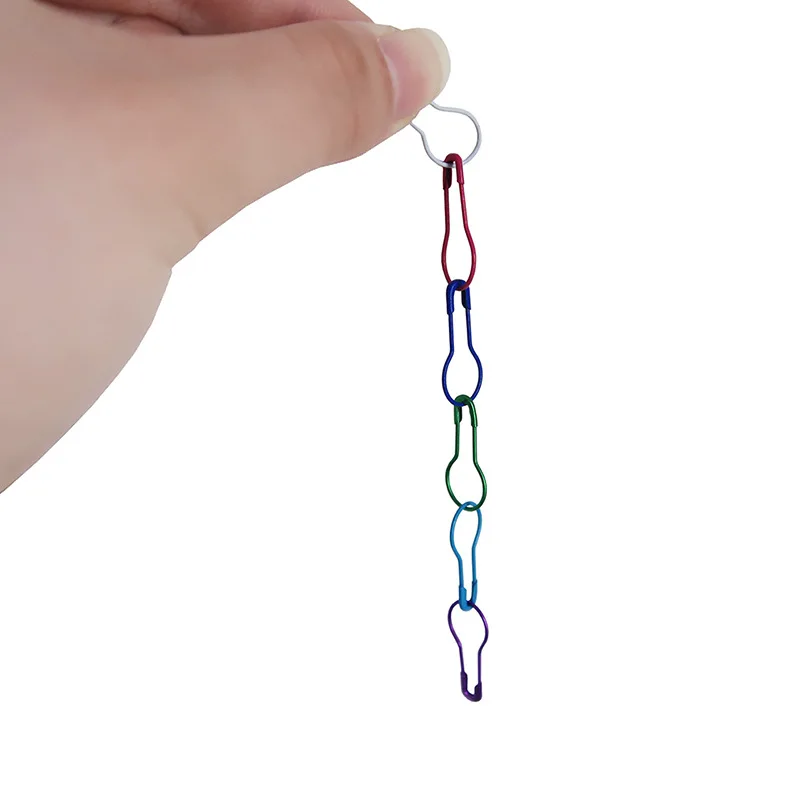 300pcs/Box Multi Color Gourd Shape Safety Pins Metal Clips For Knitting Stitch Marker Tag Pin DIY Craft Sewing Accessories | Дом и сад