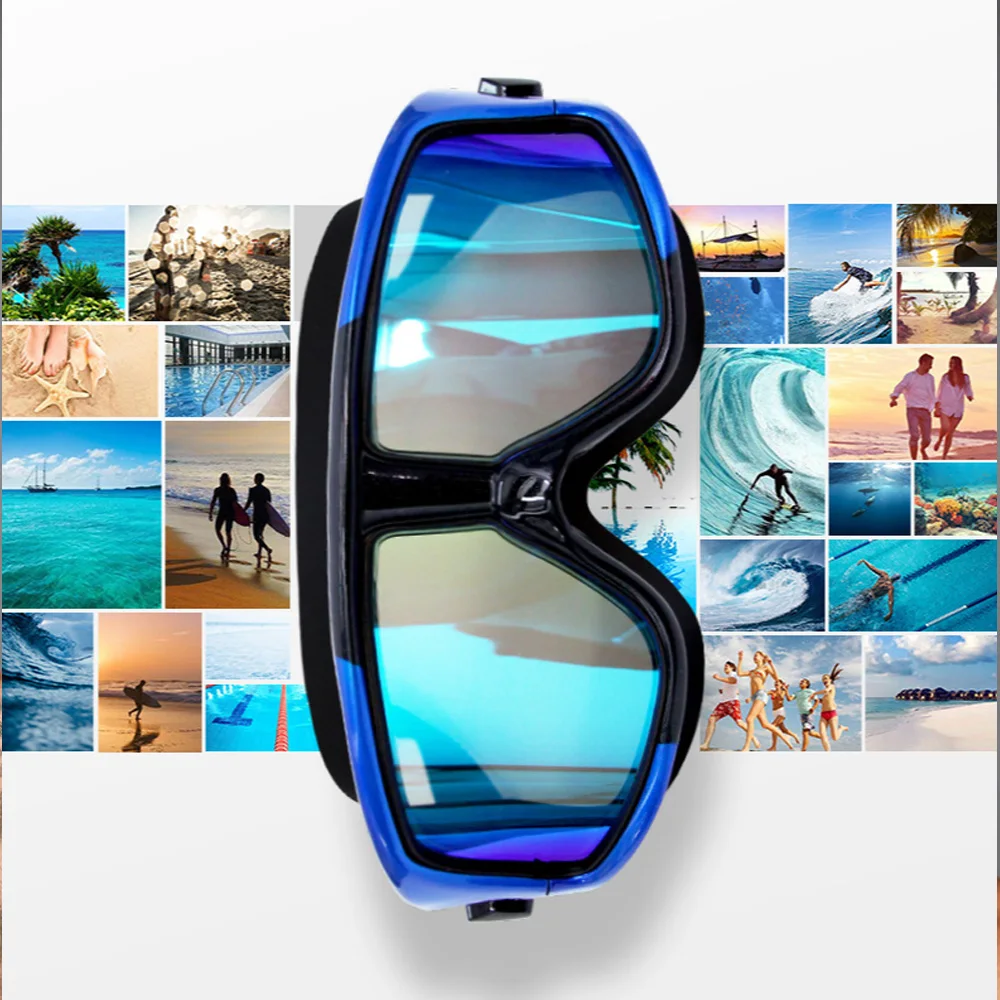 

Swimming Glasses Large Frame HD Lens Waterproof Anti-fog Myopia Shortsighted Swim Goggles for Swimming Surfing Kayaking