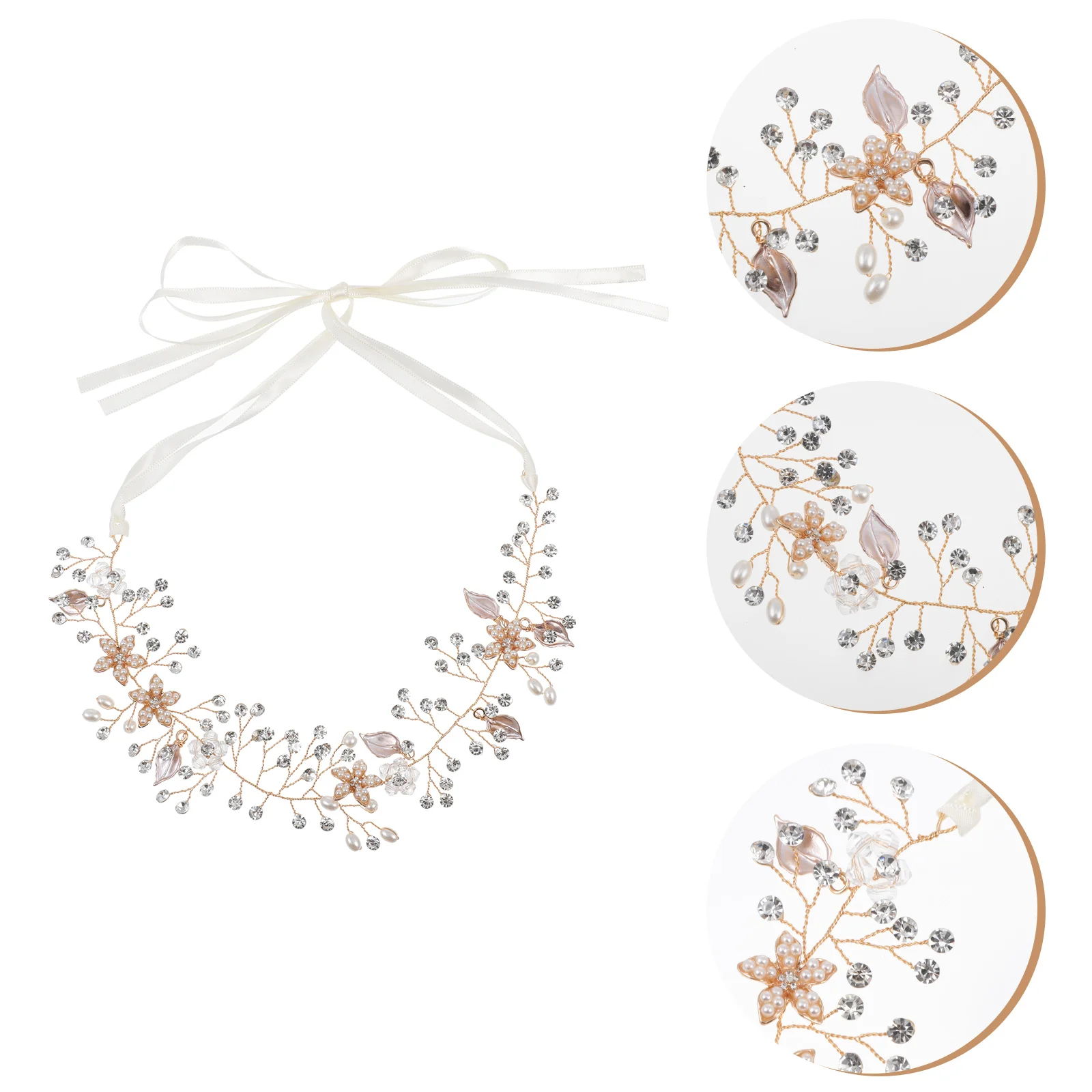 

1 шт. жемчужная Свадебная повязка на голову с кристаллами Свадебная вечеринка модный головной убор