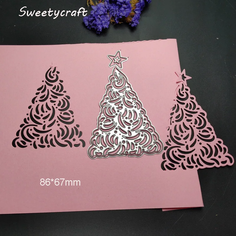 Штампы для резки металла трафареты полая елка звезда штампы Скрапбукинг