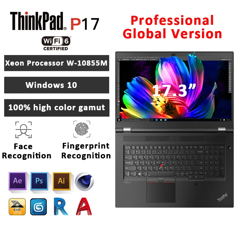 Review Lenovo ThinkPad P17 laptop Intel Xeon processor W-10855M Windows 10 Professional RTX 5000  64GB 2TB 17.3-inch 4K LED backlit