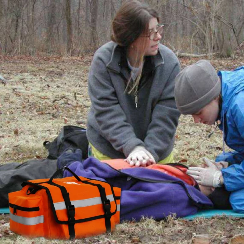 

First Aid Kit Sports Camping Bag Home Medical Emergency Survival Package Nylon Cross Symbol Bag 2021
