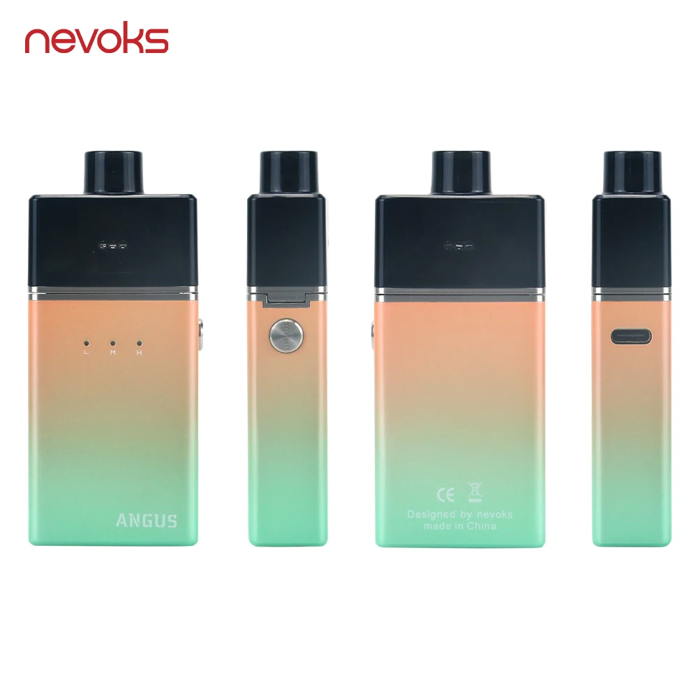 Новый Nevoks Angus RDA комплект 60 Вт мод Pod 0 18/0.5ом катушка квадратная сетка vape встроенный