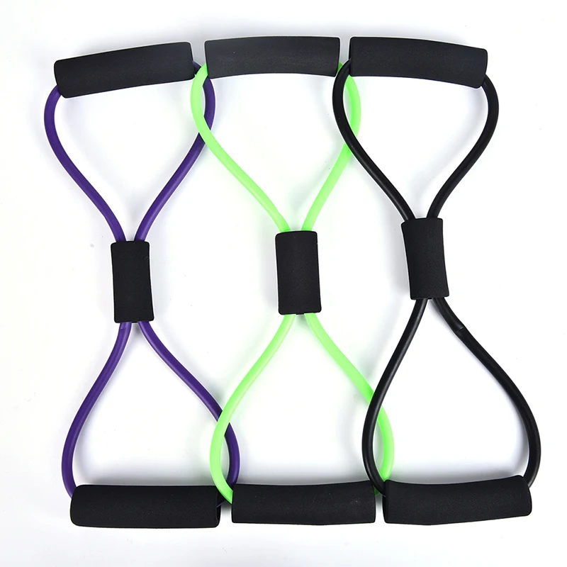 

Жевательная резинка для йоги фитнес-сопротивление 8 слов грудь канат-эспандер тренировки мышц Фитнес резиновые эластичные ленты для спорти...