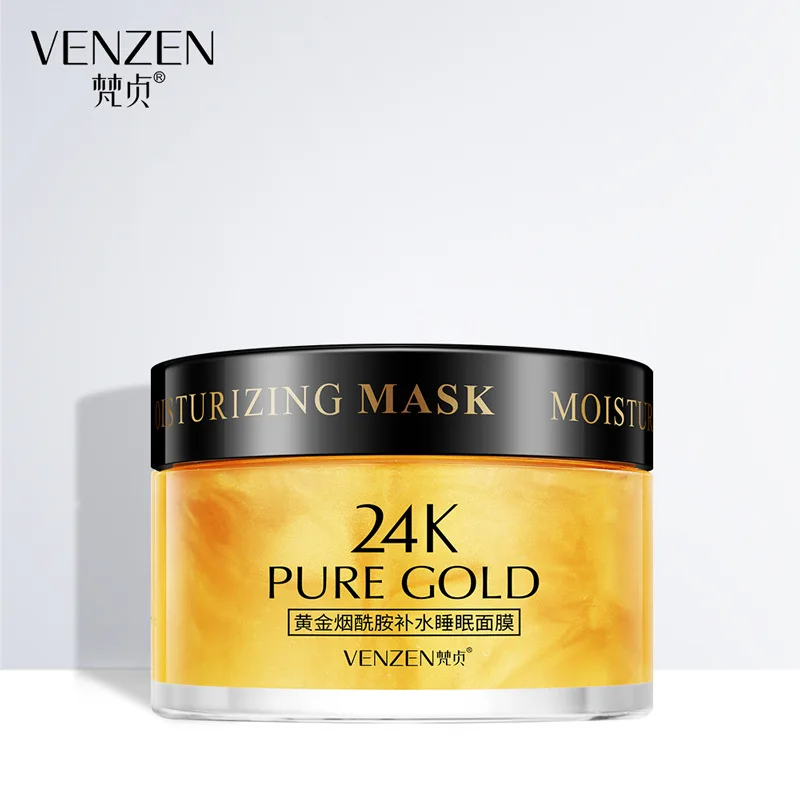 VENZEN niacinamide 24k Золотая грязевая маска для лица Мягкий Уход баланс воды масло
