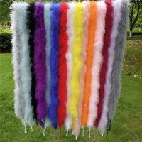 2meters marabou feather boa trims turkey feathers for crafts shawl white wedding party sewing trimmings decoration plumes decor