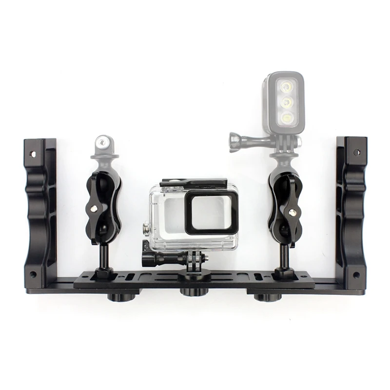 Cnc Scuba Diving Underwater Light Arm System Three-Clip Tray Bracket Handle Grip Stabilizer Video Gopro Digital Slr Camera | Электроника