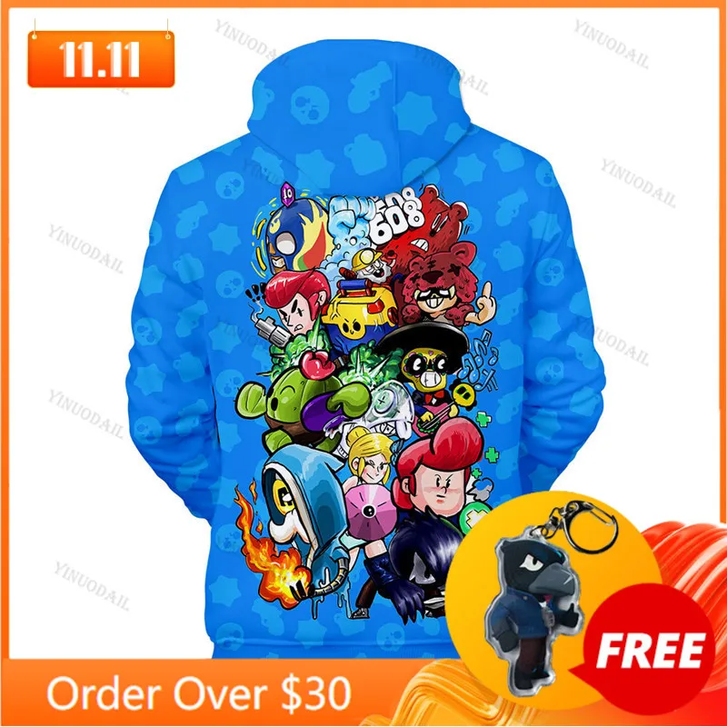 

MAX Cartoon Hoodie NITA Stars Shooting Game 6 To 19 Years Kids Sweatshirt 3D Hoodie Boys Girls Tops Teen Clothes