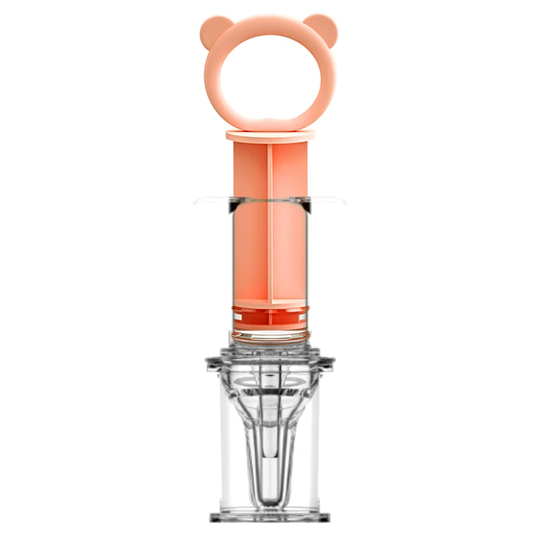 

Baby care Baby Needle Feeder Medicine Food Fruit Feeding Silicone Pacifier Nipple Utensils Syringe with Suction Measuring Cup