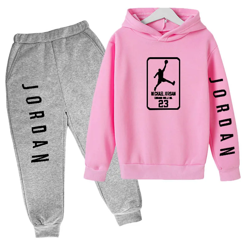 

2021 Brand JORDAN 23 Sportswear Boys/Girls Clothing Sets Children's Fashion Hoodie and Pants Sets Children's Clothing Spring And