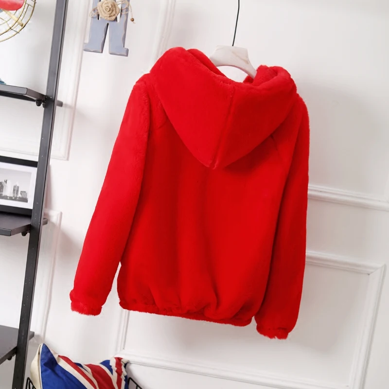 Женское теплое пальто из искусственного меха норки мягкая удобная приталенная