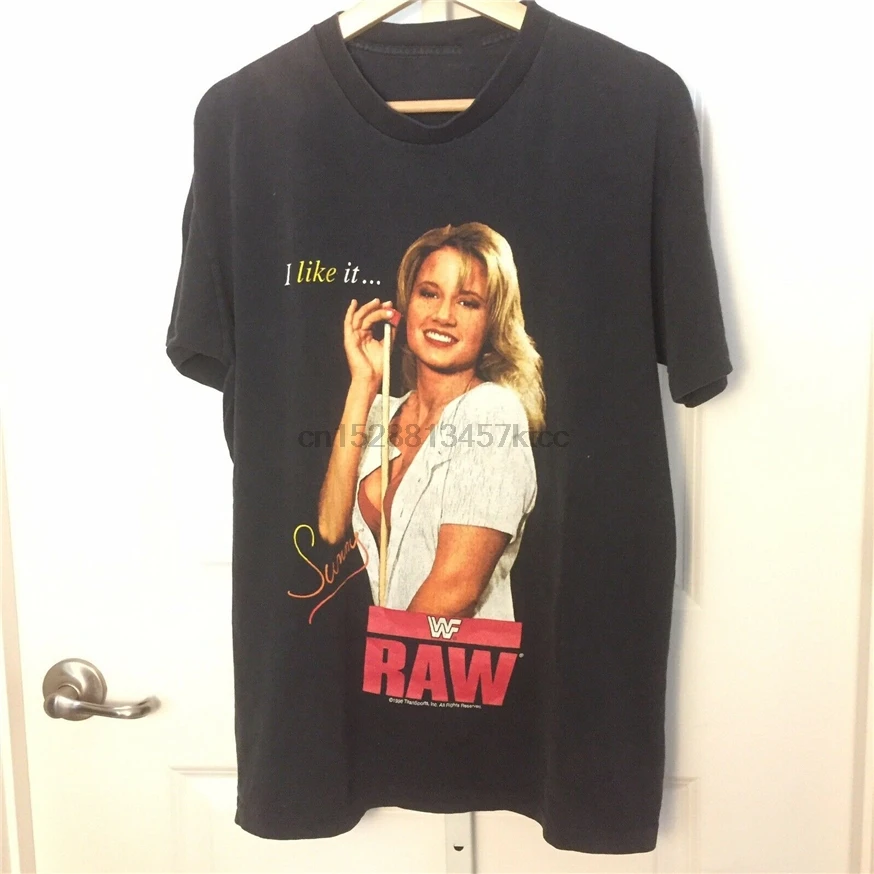 Vtg 90S I Like It Sunny Wwf понедельник ночь сырой один сшитый Wrestling Sz большой заказ печати