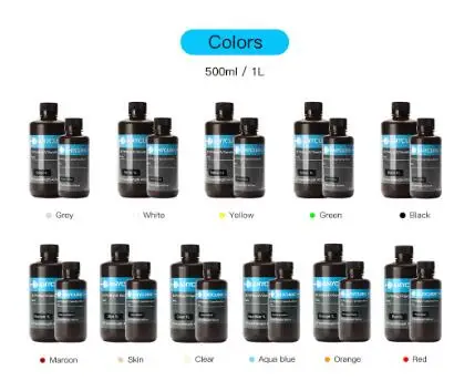 405нм УФ смола для фотона 3D принтера LCD UV Чувствительная Смола 1Л Жидкостная печать