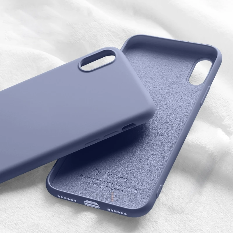 Жидкий силиконовый чехол для oppo Рено z 10x зум realme x lite 3 pro k3 r19 k1 r9 r9s r11 r11s плюс r15x r17 r15 f5 f9 a3s a5 a3 a7 - Цвет: Lavender gray