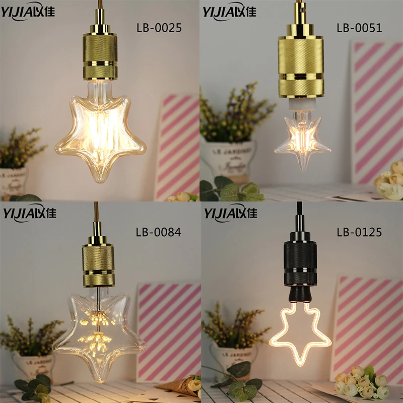 Винтажный светильник Эдисона Светодиодная лампа e27 e14 220v 1 8 w 4w Рождественский