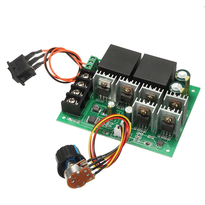 

DC 10V-50V 12/24/36/48V 60A Motor Speed Controller Electric PWM Speed Control Regulator With CW CCW Reversible Switch Mayitr