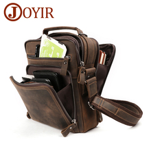 Bolsos Joyir-bolso de hombro de piel auténtica para hombre...