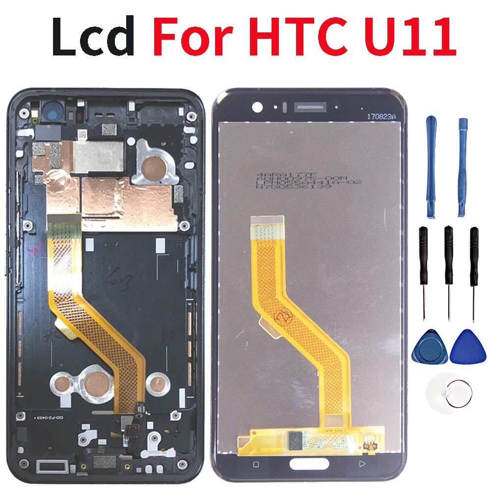 Качественный 5 ''ЖК дисплей для HTC U11 LCD сенсорный экран стекло U 3w 1w дигитайзер