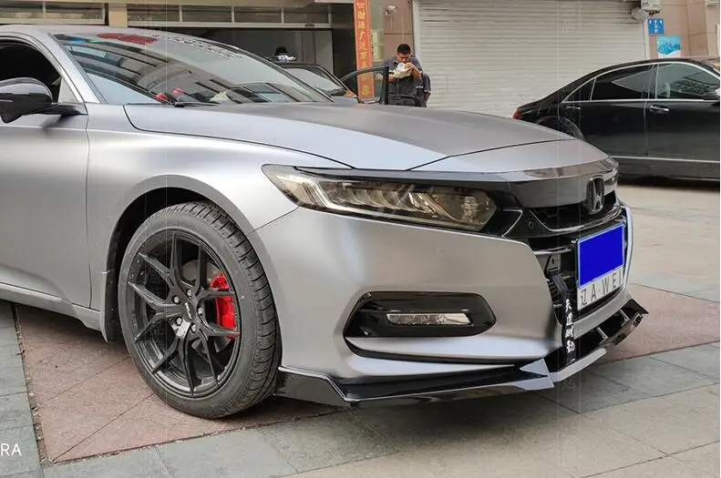 Для Honda Accord защита выхлопного отверстия переднего бампера для Accord задний спойлер набор бампер Передняя Лопата спойлер