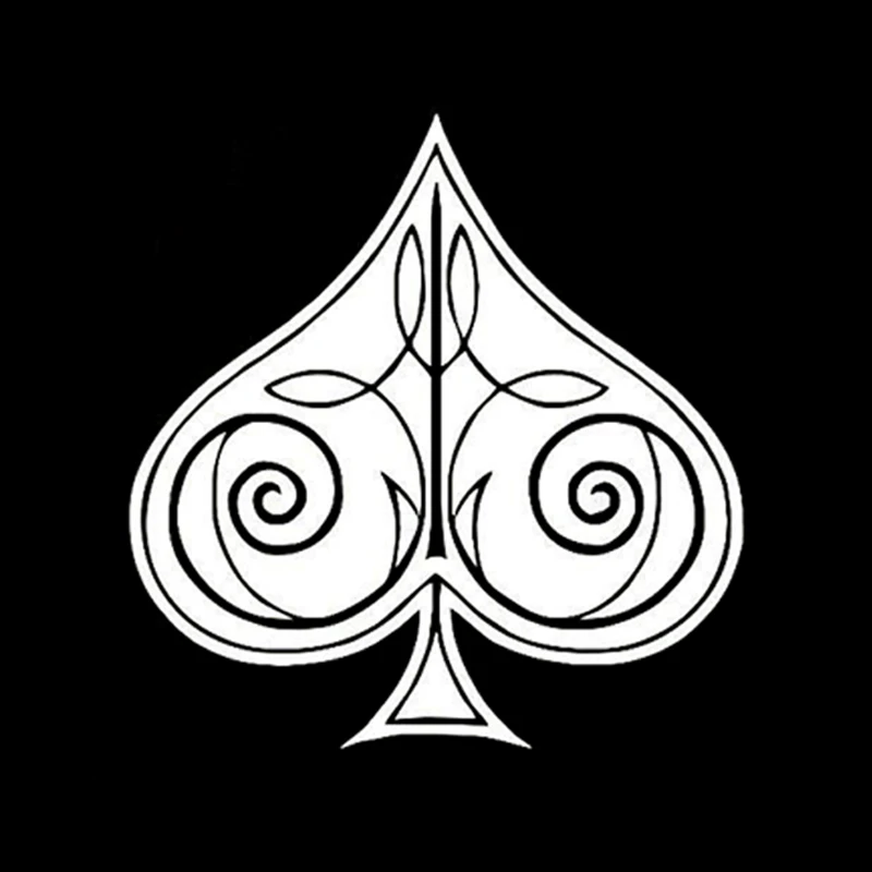 

Cartoon Symbol for Poker Is The Ace of Spades Car Sticker High Quality Decoration Waterproof Decal Vinyl Graphic,15cm*15cm