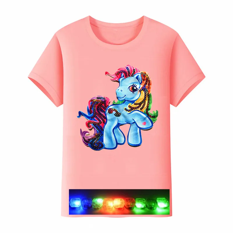 2021 хлопчатобумажный Единорог разноцветных Глаз огни Детские Высокое качество