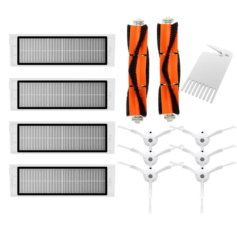 

6X боковая щетка + 4X Hepa фильтр + 2X основная щетка подходит для Xiaomi Vacuum Roborock S50 S51 S55 S5