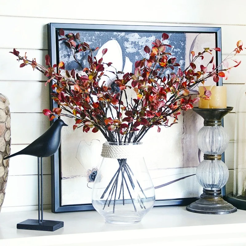 

50cm High-end Simulation Maple Leaf Branches,Wedding Banquet,Hotel Lobby Decoration Red Leaves,DIY Decorative Plants and Flowers
