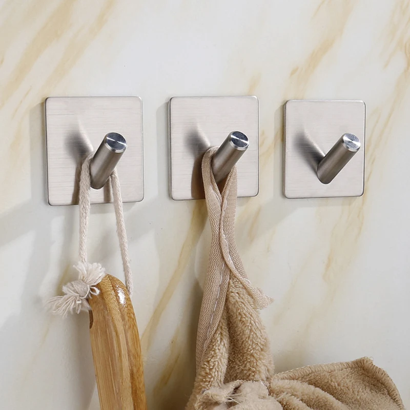 4 шт. самоклеящиеся крючки для ключей из нержавеющей стали | Дом и сад